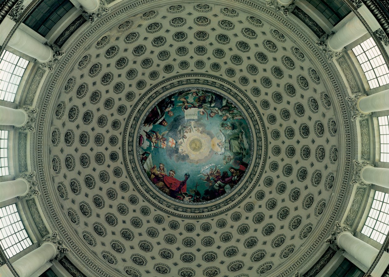 Szent Genevieve apoteózisa, részlet a kupolából, 1812 körül (falfestmény) alkotó: Antoine Jean Gros