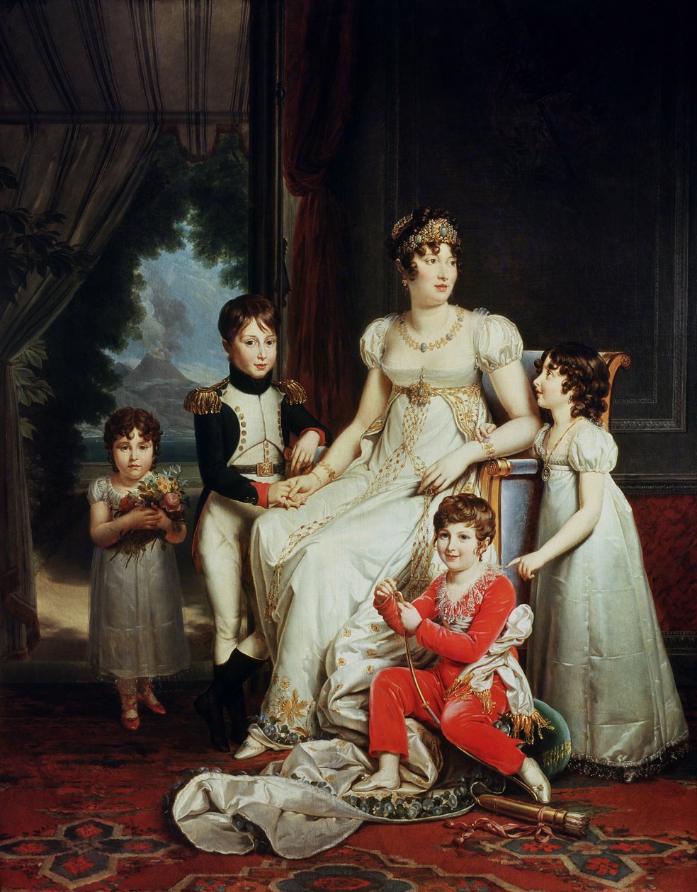 Caroline Bonaparte (1782-1839) és gyermekei alkotó: Baron François Pascal Simon Gérard