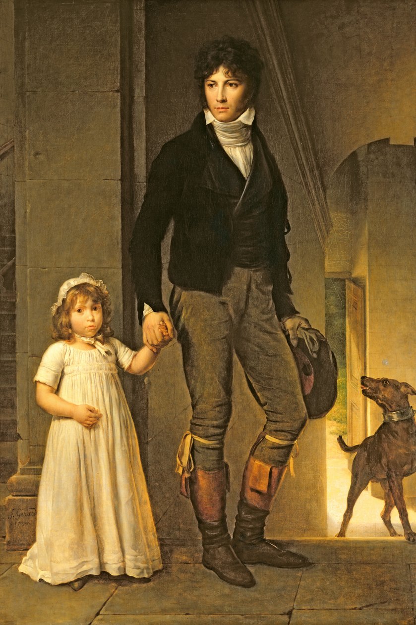 Jean-Baptiste Isabey (1767-1855) és lánya, Alexandrine (1791-1871), 1795 alkotó: Baron François Pascal Simon Gérard