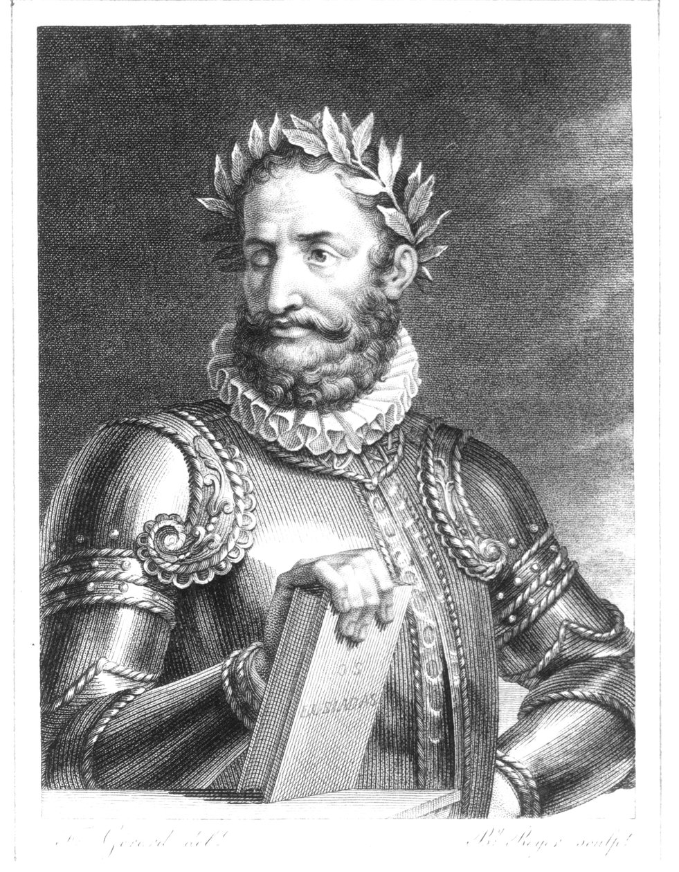 Luiz Vaz de Camoes (1524-1580) B. Roger metszete alkotó: Baron François Pascal Simon Gérard