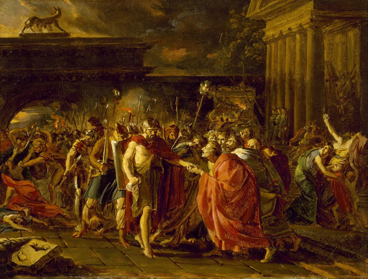 Marius visszatér Rómába alkotó: Baron François Pascal Simon Gérard