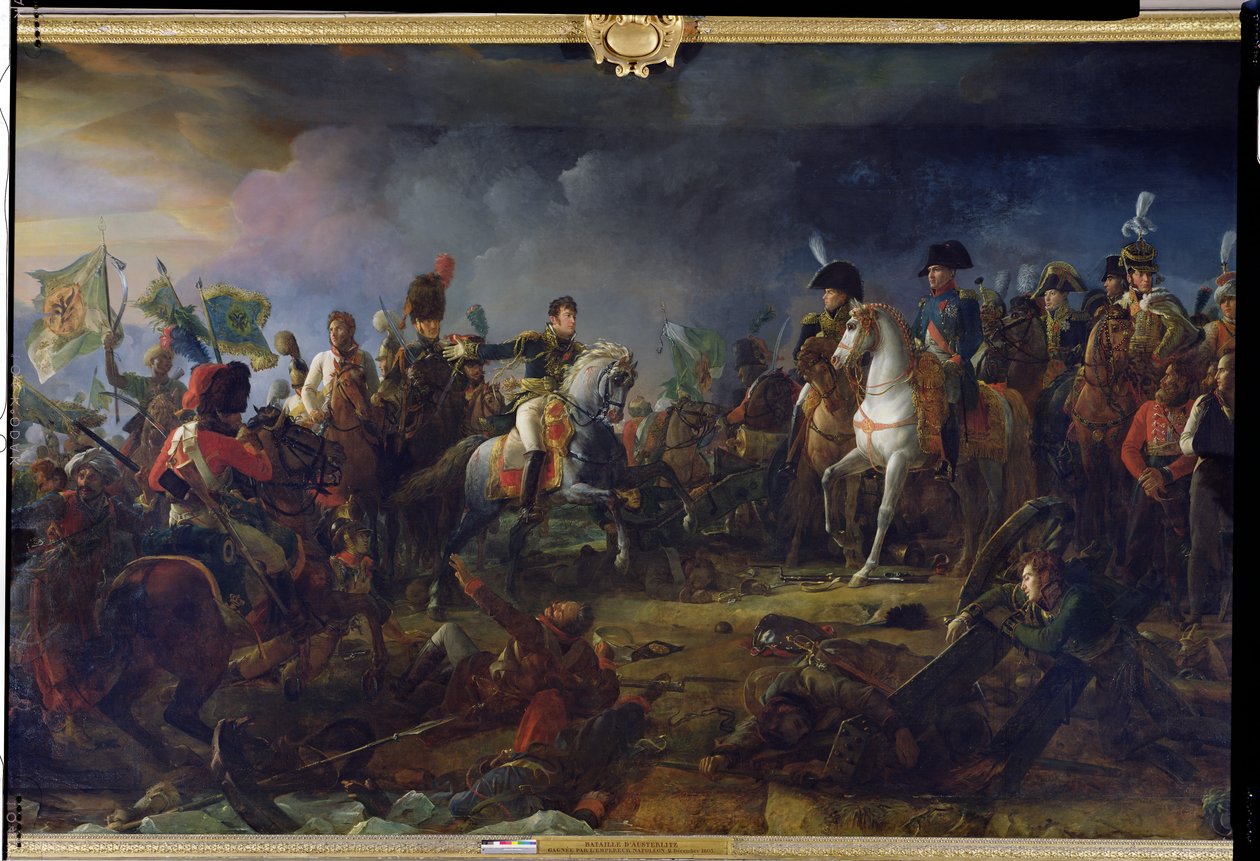 Az austerlitzi csata, 1805. december 2., Rapp tábornok (1772-1821) Dantzig kormányzójának részlete, aki a legyőzött Repnin herceget bemutatja Bonaparte Napóleonnak (1769-1821) 1805 alkotó: Baron François Pascal Simon Gérard
