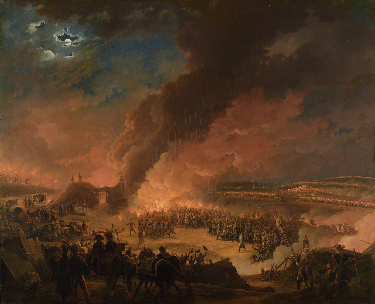 Napóleon (1769-1821) Bivaklátogatás az austerlitzi csata előestéjén, 1805. december 1. alkotó: Baron Louis Albert Bacler d