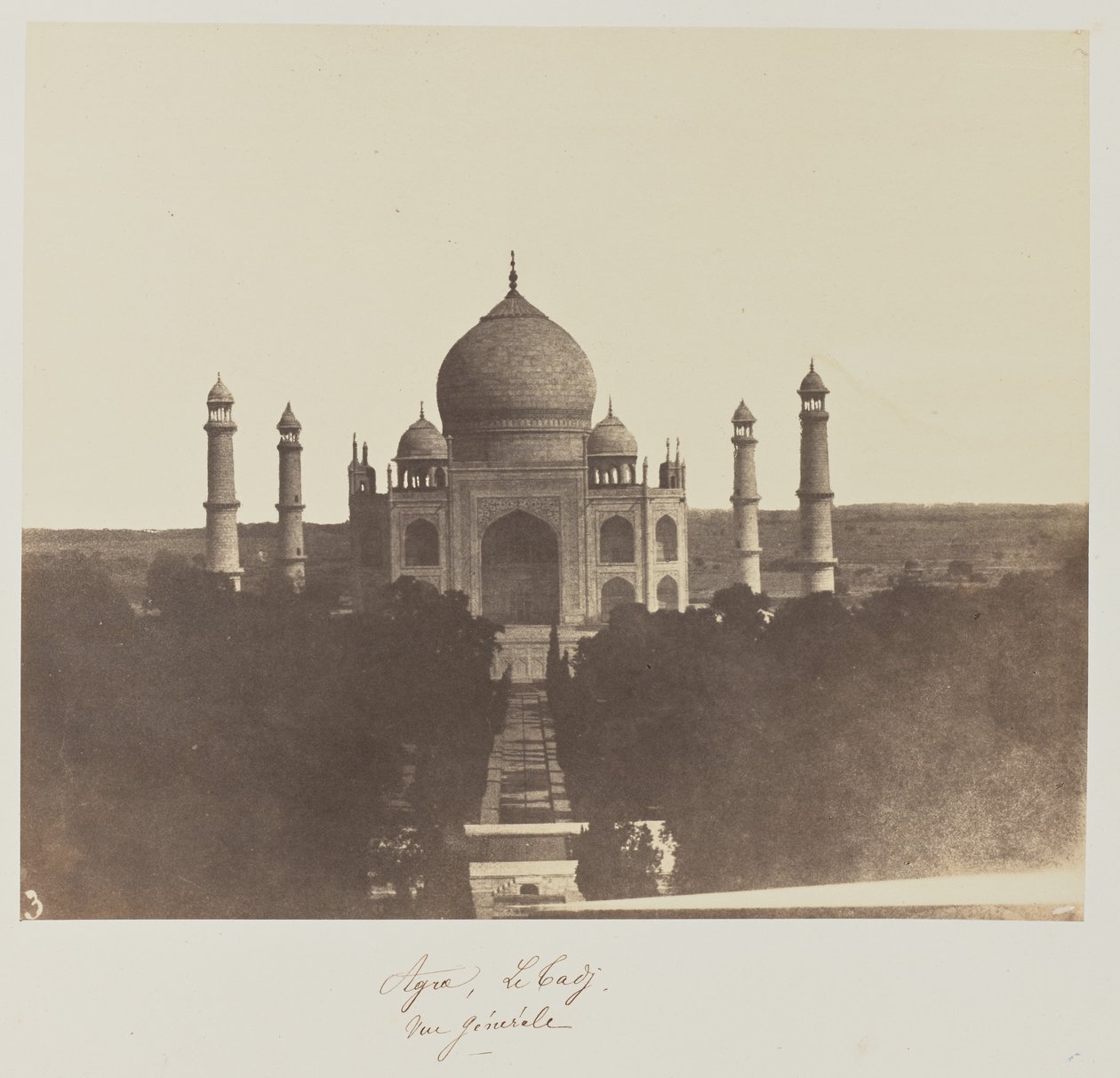 Agra, A Taj, általános nézet alkotó: Baron Alexis de La Grange