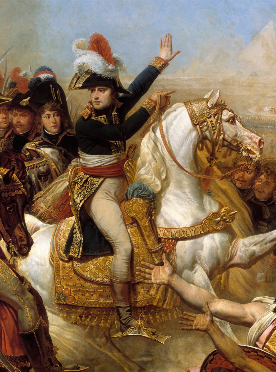 Egyiptom hadjárata (expedíciója) (1798-1801): „” Bonaparte Napóleon a sereggel a piramiscsata előtt, július 21. alkotó: Baron Antoine Jean Gros