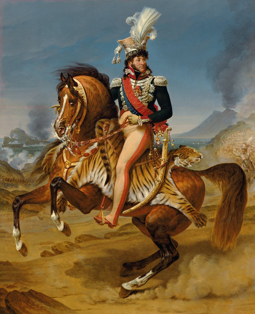 Joachim Murat (1767-1815) lovas portréja 1812 alkotó: Baron Antoine Jean Gros
