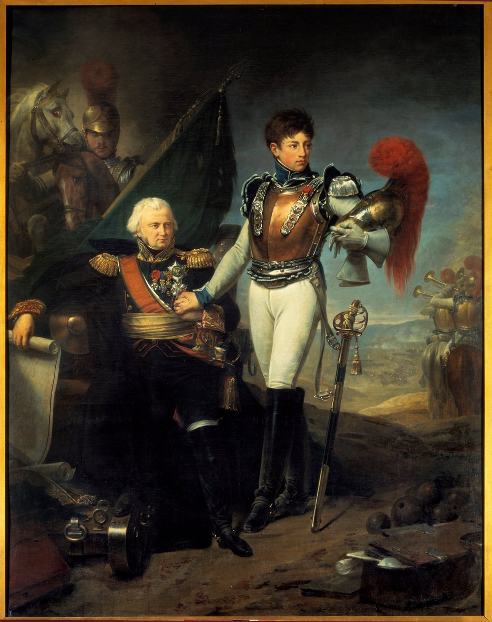 Jean Lariboisiere (1759-1812) és fia, Honore portréja a moszkvai csatában alkotó: Baron Antoine Jean Gros
