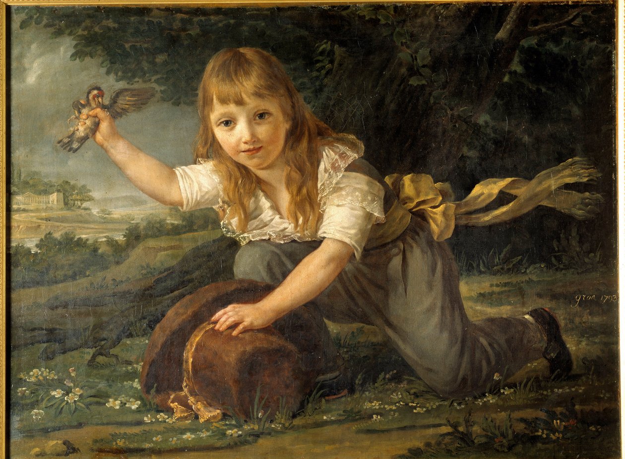 Paulin des Hours gyermek portréja, egy gazdag gyároscsalád örököse és Montpellier leendő polgármestere Antoine Jean Gros (1771-1835) festménye 1793 V. 0,98x0,74 m Rennes, Musee des Beaux Arts alkotó: Baron Antoine Jean Gros