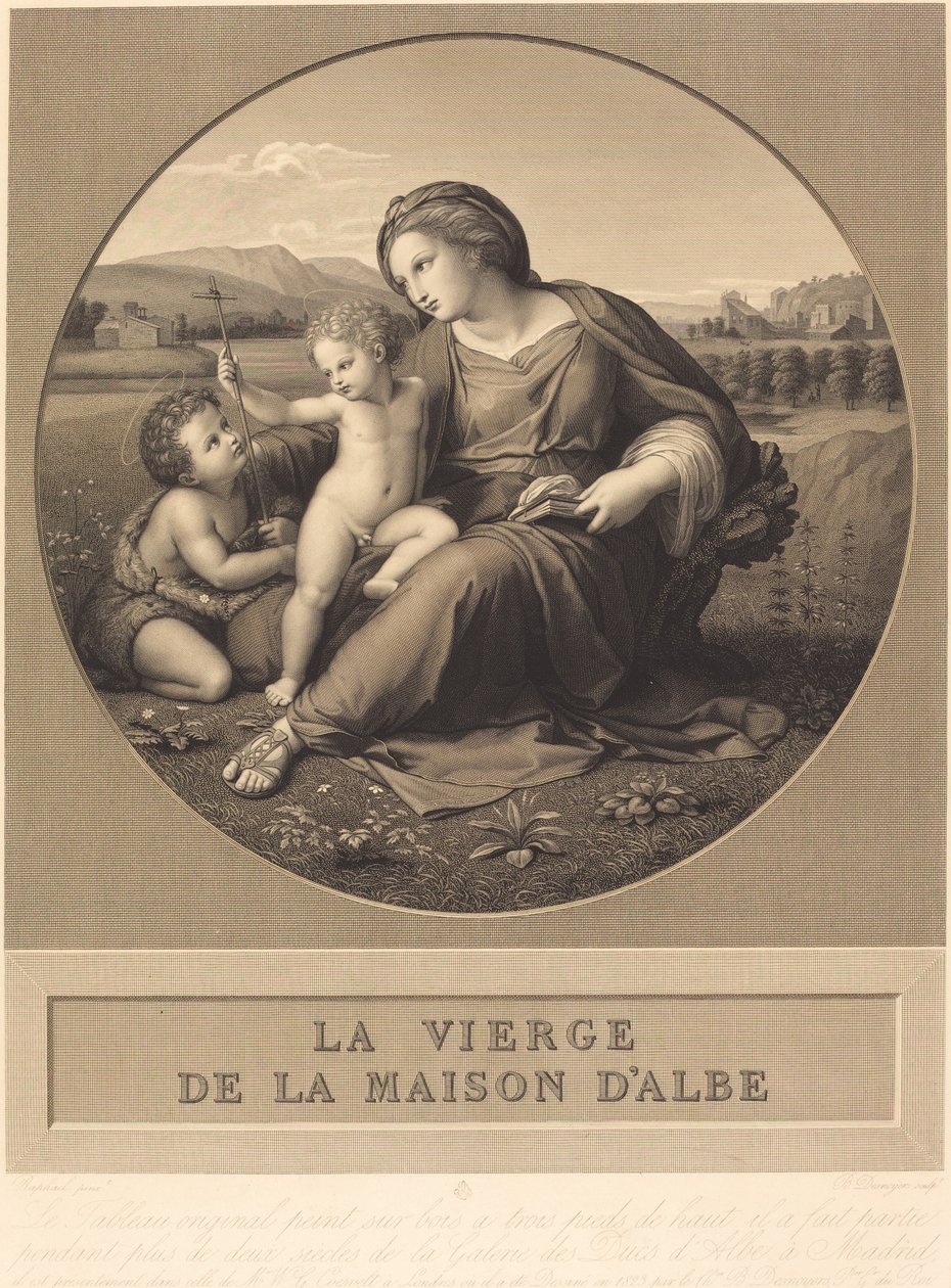Az Alba Madonna alkotó: Baron Auguste Gaspard Louis Desnoyers after Raphael
