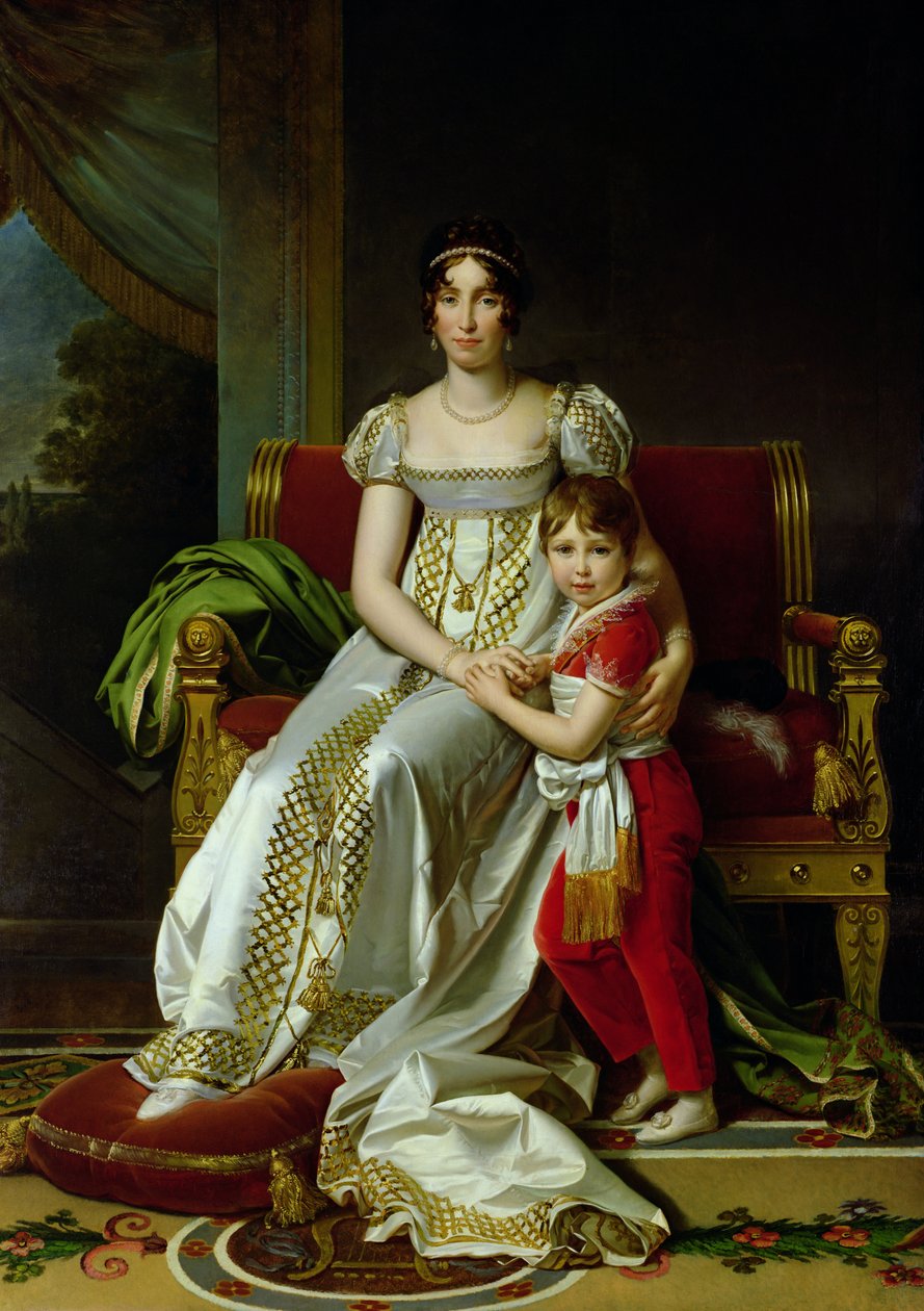 Hortense de Beauharnais (1783-1837) Hollandia királynője és fia, Napóleon Károly Bonaparte (1802-07) 1806 alkotó: Baron François Pascal Simon Gérard