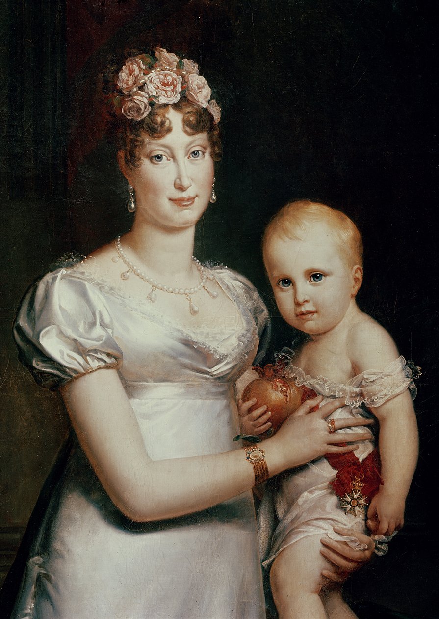 Habsbourg-Lotaringia Marie-Louise (1791-1847) és Róma királya (1811-32) (18930-as részlet) alkotó: Baron François Pascal Simon Gérard