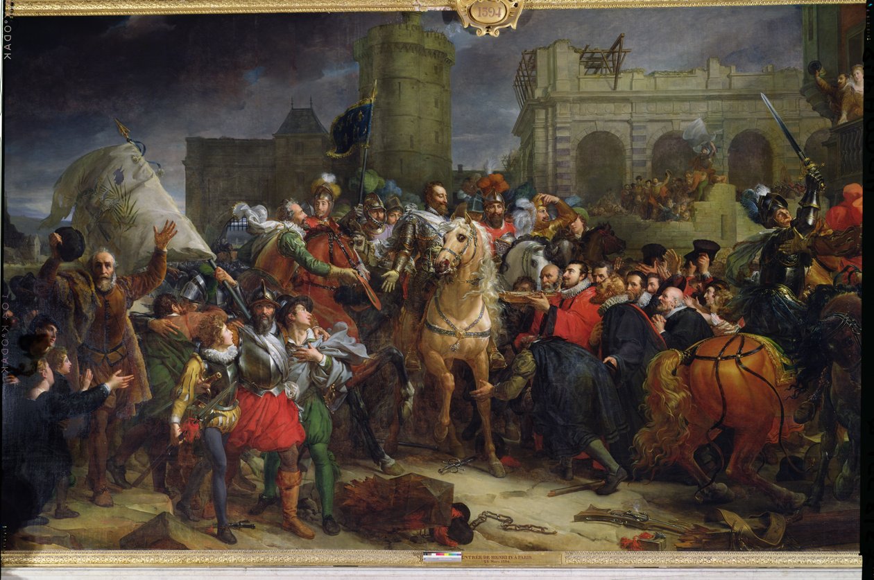 IV. Henrik (1553-1610) beutazása Párizsba, 1594. március 22. alkotó: Baron François Pascal Simon Gérard