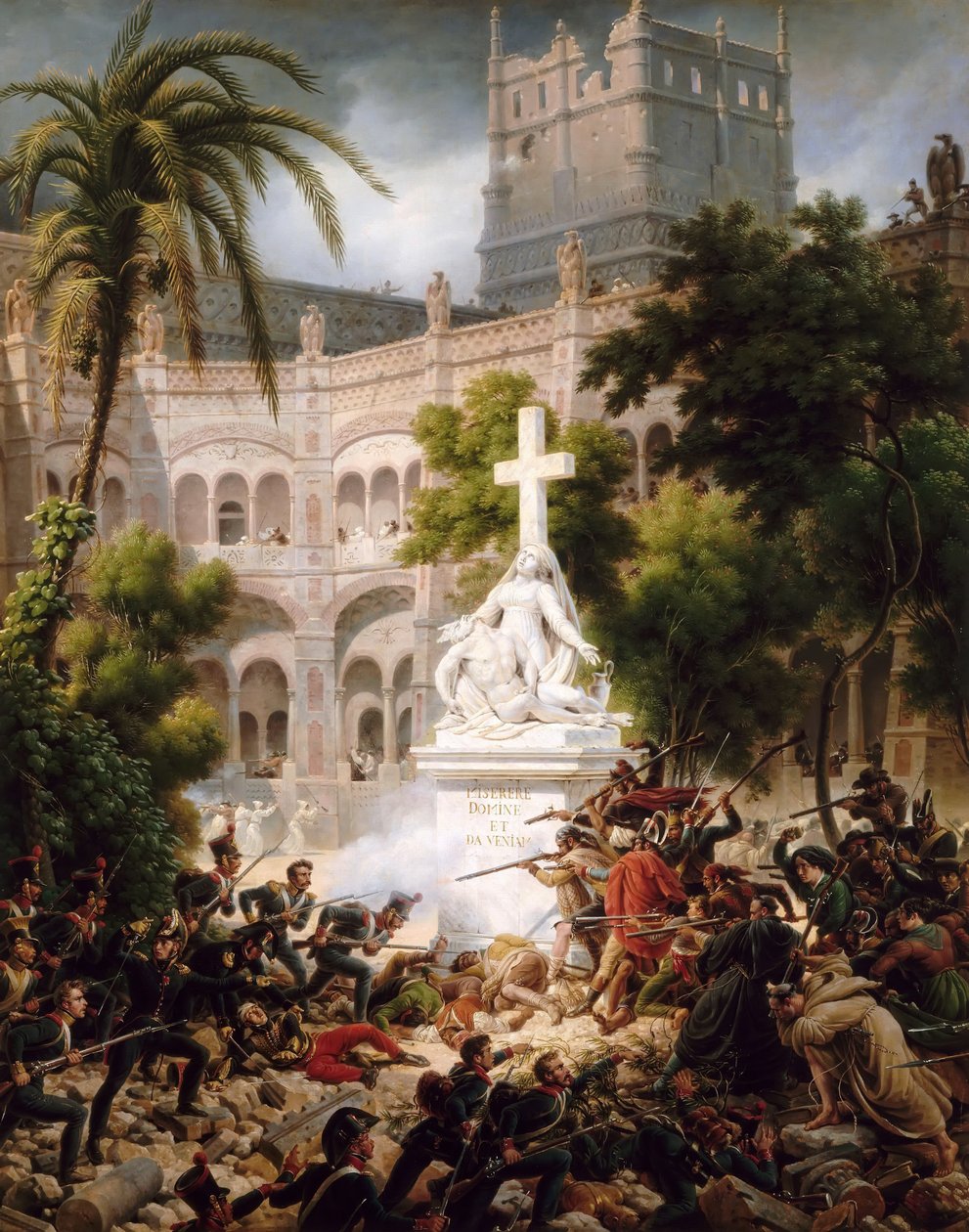 A Santa Engracia kolostor megtámadása, 1809. február 8 alkotó: Baron Lejeune Louis François