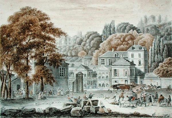 Az új Place du Pont, Sevres, 1822-ben alkotó: Baron Louis Albert Bacler dAlbe