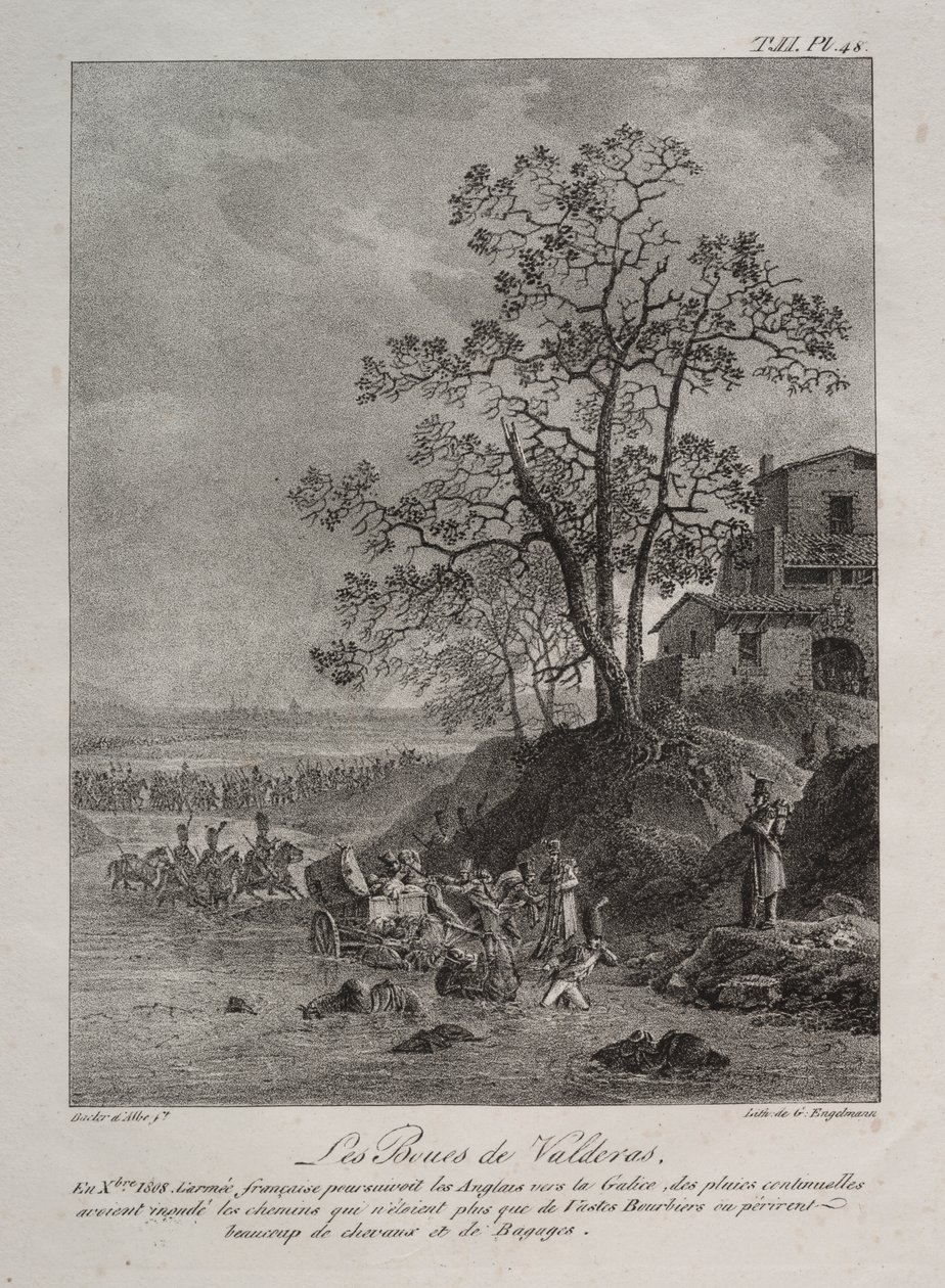 Spanyol kampány: Valderas mocsarai, Leon tartomány alkotó: Baron Louis Albert Guillain Bacler d