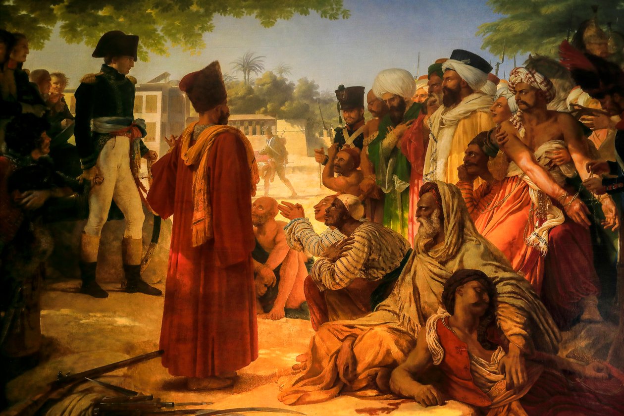 Bonaparte tábornok tiszteli Kairó lázadóit 1798-ban. 1808 (olaj, vászon) alkotó: Baron Pierre Narcisse Guerin