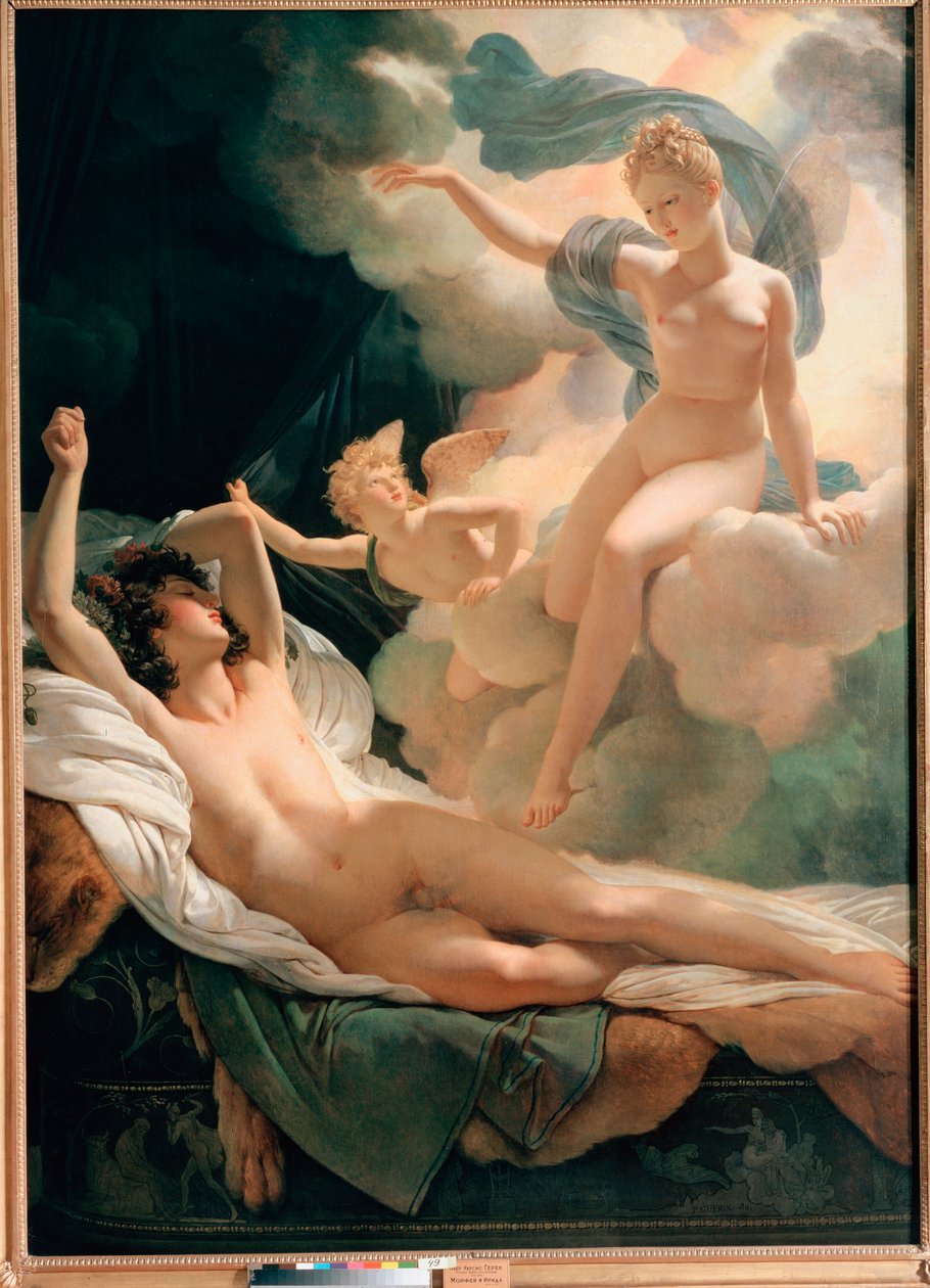 Pierre Narcisse Guerin (1774-1833) festménye: "Morphee és Iris" 1811 Szentpétervár, Ermitázs Múzeum alkotó: Baron Pierre Narcisse Guerin