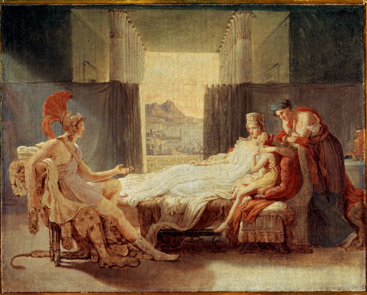 Vázlat Aeneashoz, aki elmeséli Didónak Trója szerencsétlenségeit, 1813 előtt alkotó: Baron Pierre Narcisse Guerin