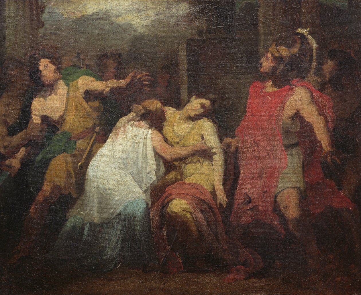 Tanulmány Lucretia haláláról alkotó: Baron Pierre Narcisse Guerin