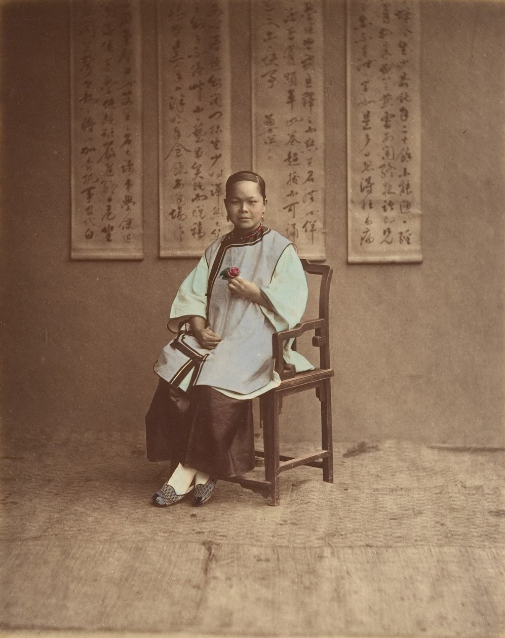 Lány Sanghajból, 1870-es évek. alkotó: Baron Raimund von Stillfried