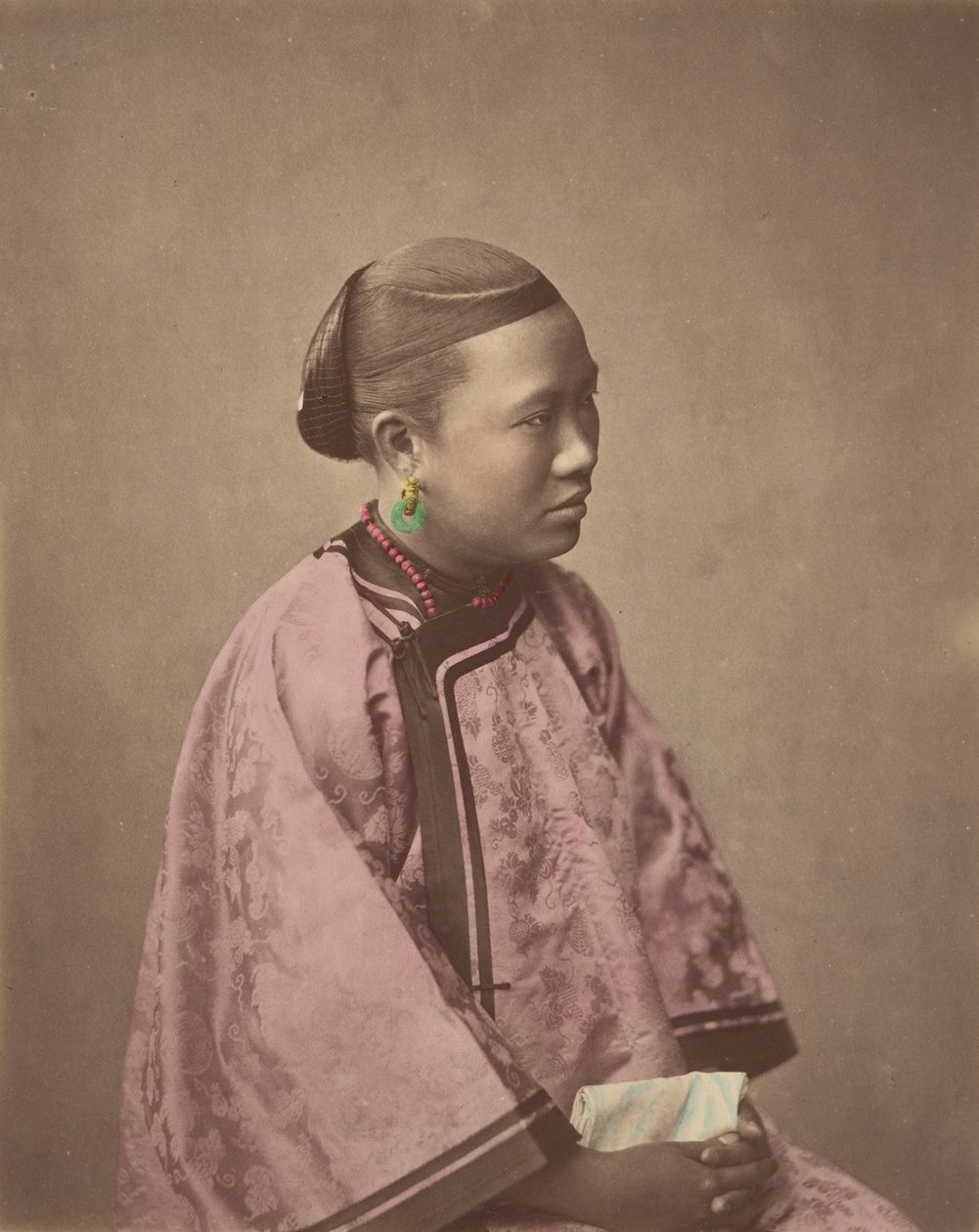 Lány Sanghajból, 1870-es évek. alkotó: Baron Raimund von Stillfried
