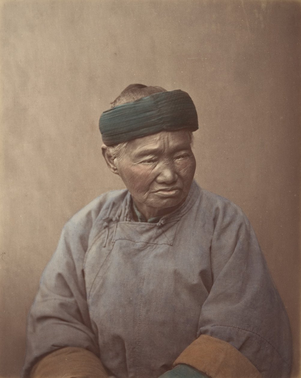 [Egy öreg kínai nő portréja], 1870-es évek. alkotó: Baron Raimund von Stillfried
