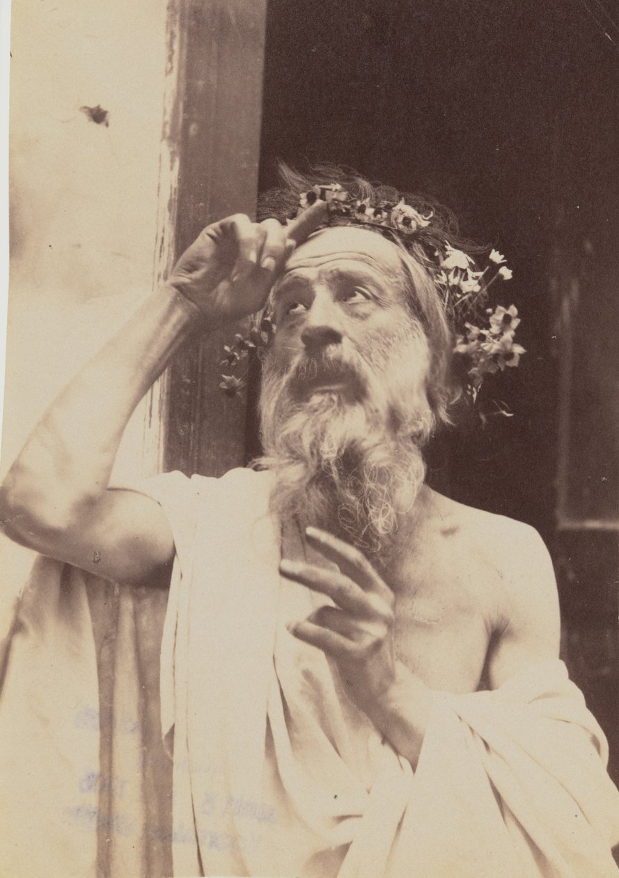 [Idős férfi koszorúval] alkotó: Baron Wilhelm von Gloeden