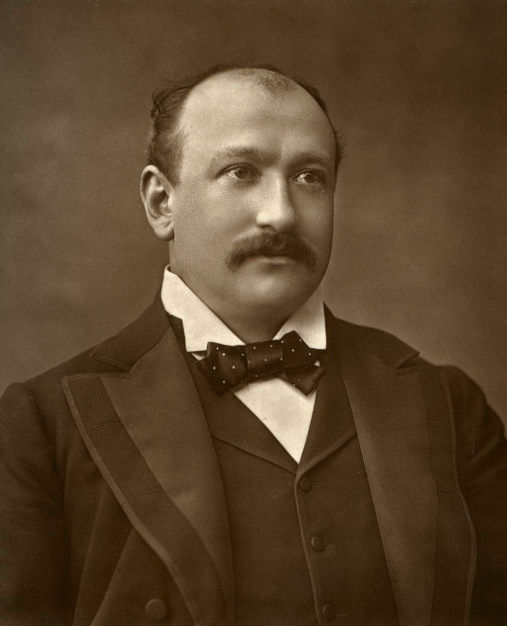 Augustus Harris brit színész az Emberi természetben, 1886 alkotó: Barraud