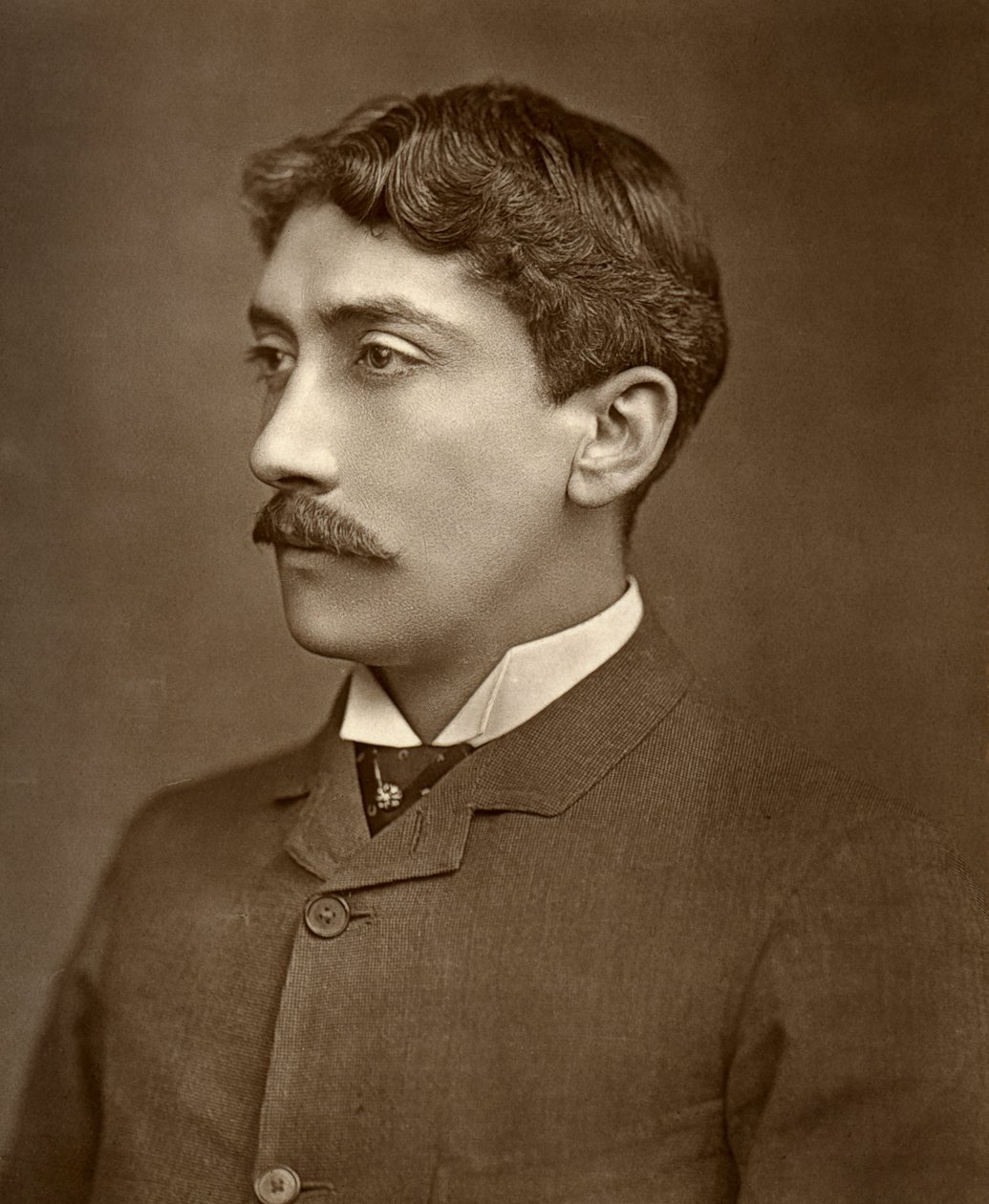 Yorke Stephens brit színész egy változásban, 1886 alkotó: Barraud