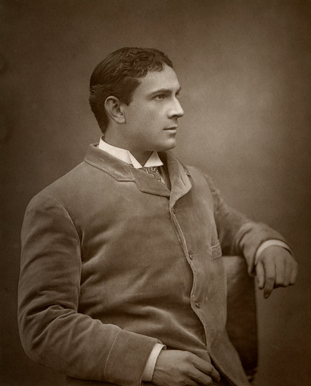 Maurice Barrymore brit színész, 1886 alkotó: Barraud