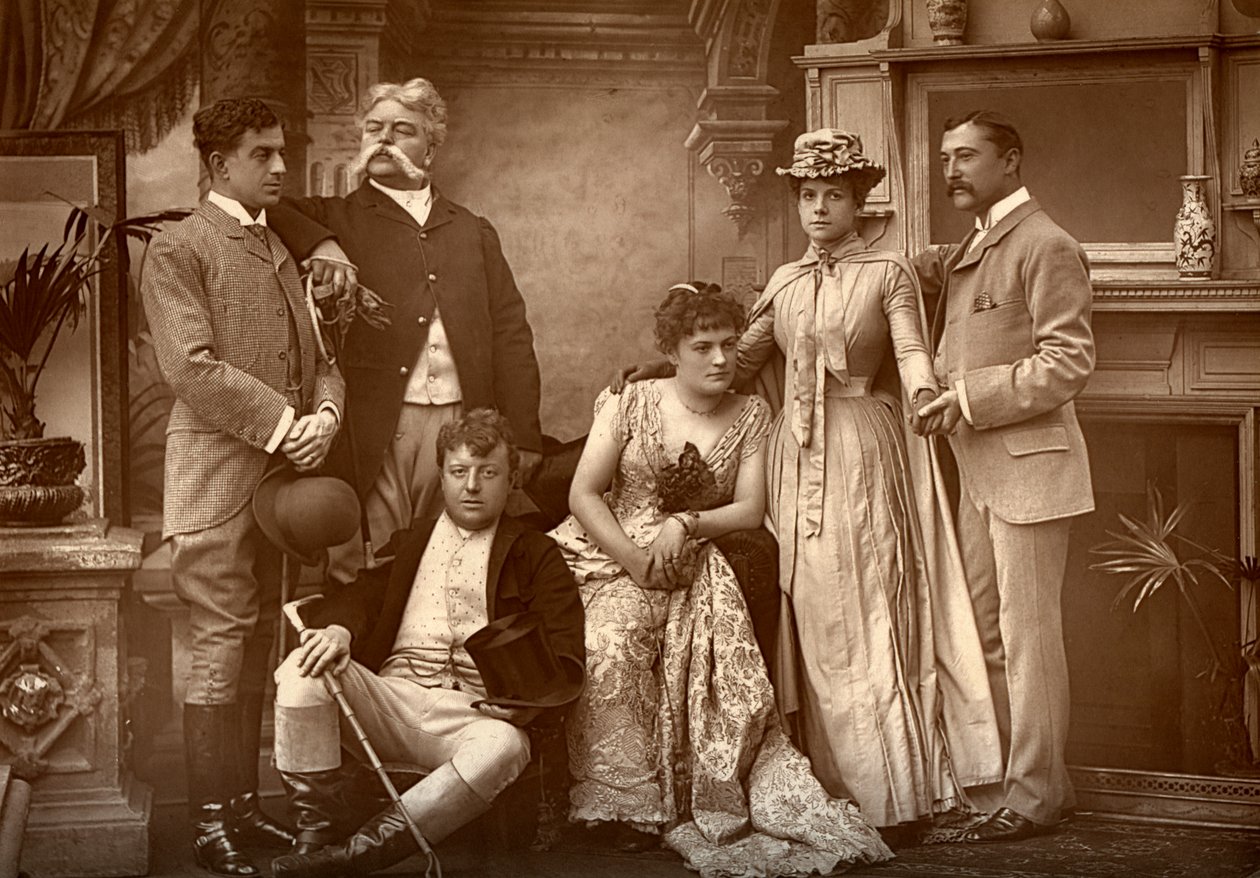A Drury Lane Company a Szerencsefutásban, a Drury Lane Színházban, London, 1886 alkotó: Barraud