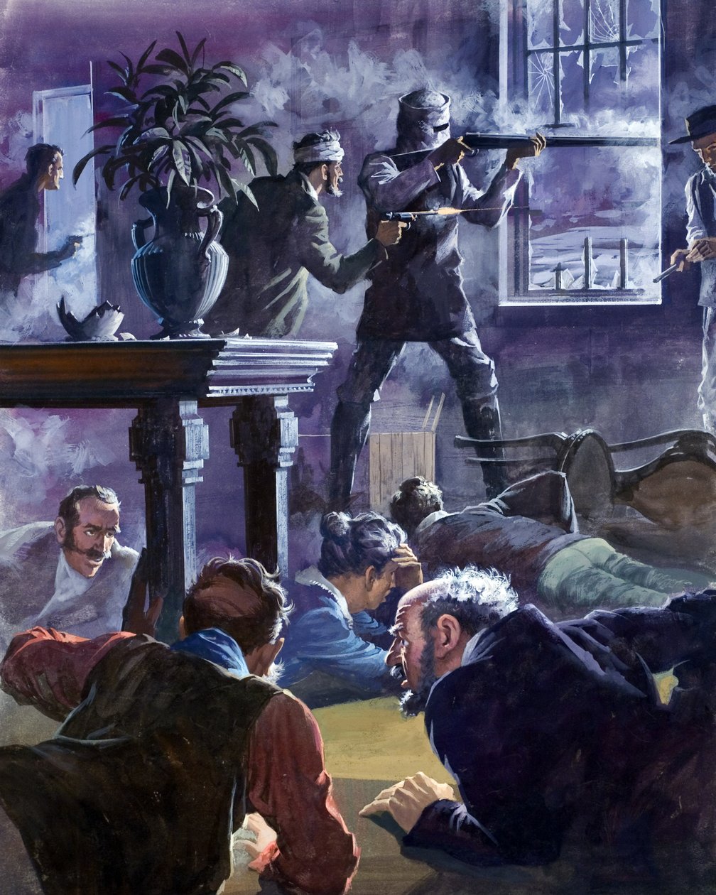 Ned Kelly (1855-80) (gouache, papír) alkotó: Barrie Linklater