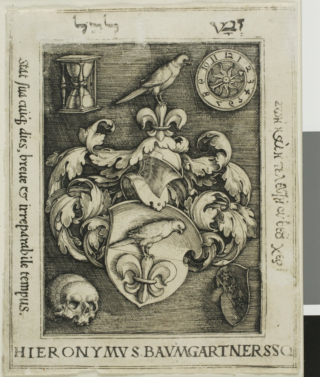 Hieronymous Baumgärtner könyvjelzője alkotó: Barthel Beham