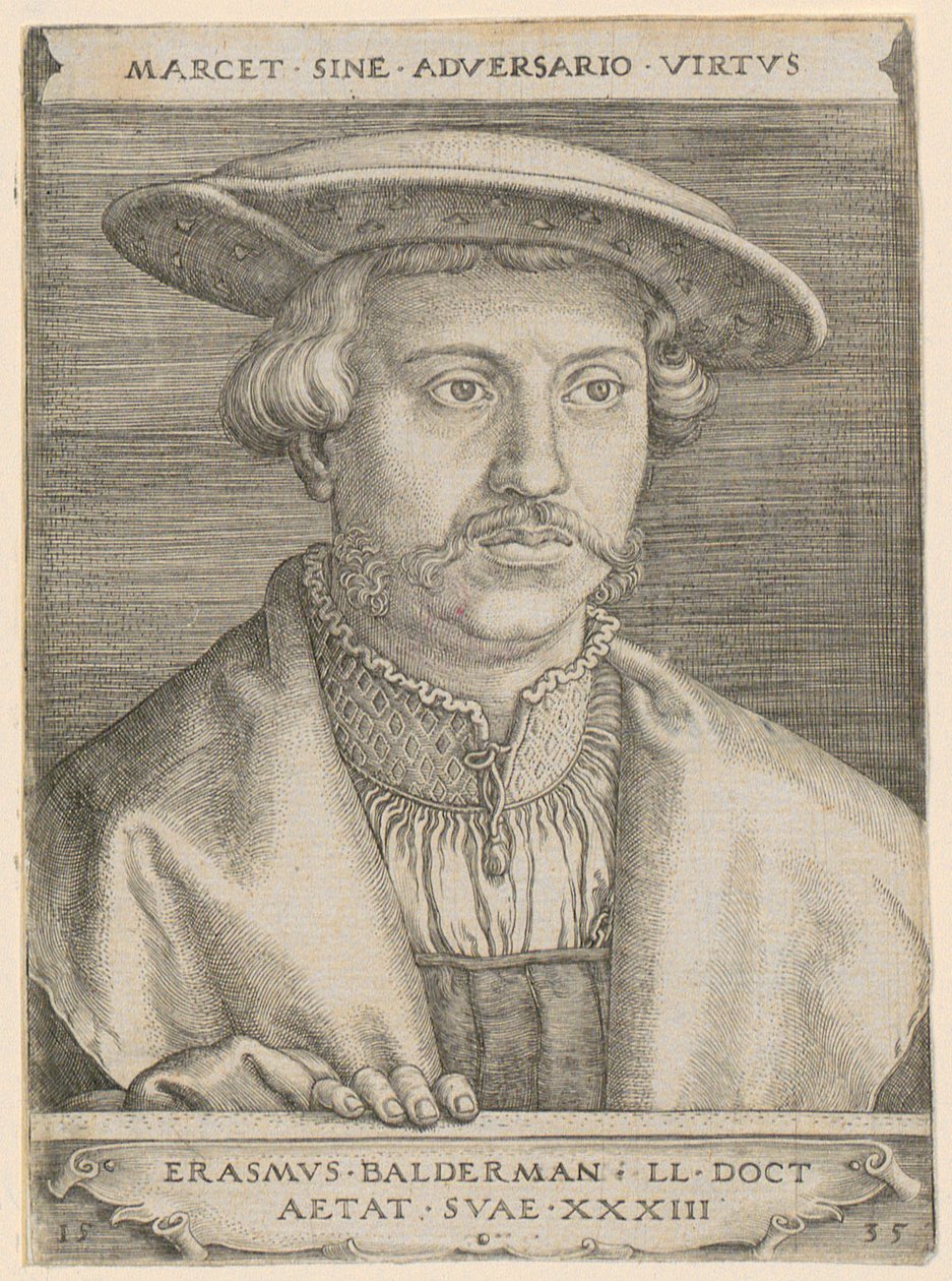 Erasmus Baldermann doktor portréja alkotó: Barthel Beham