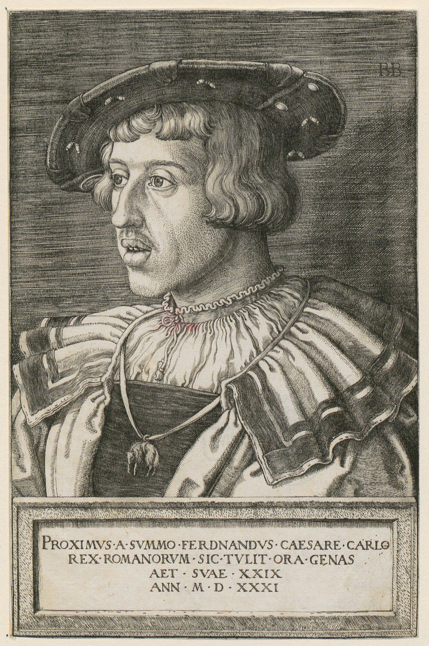 I. Ferdinánd király portréja alkotó: Barthel Beham