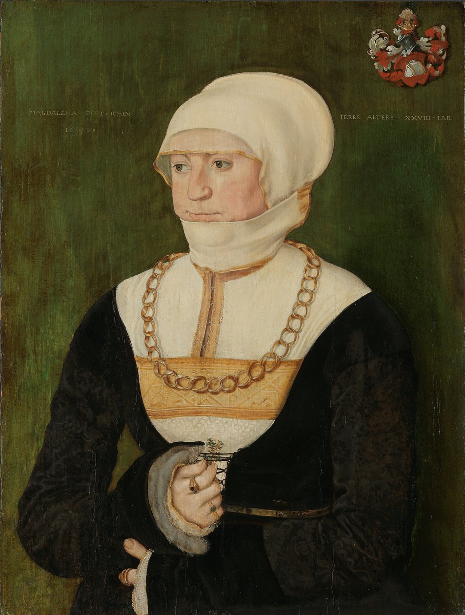 Magdalena Pittchin portréja, 1528. alkotó: Barthel Beham