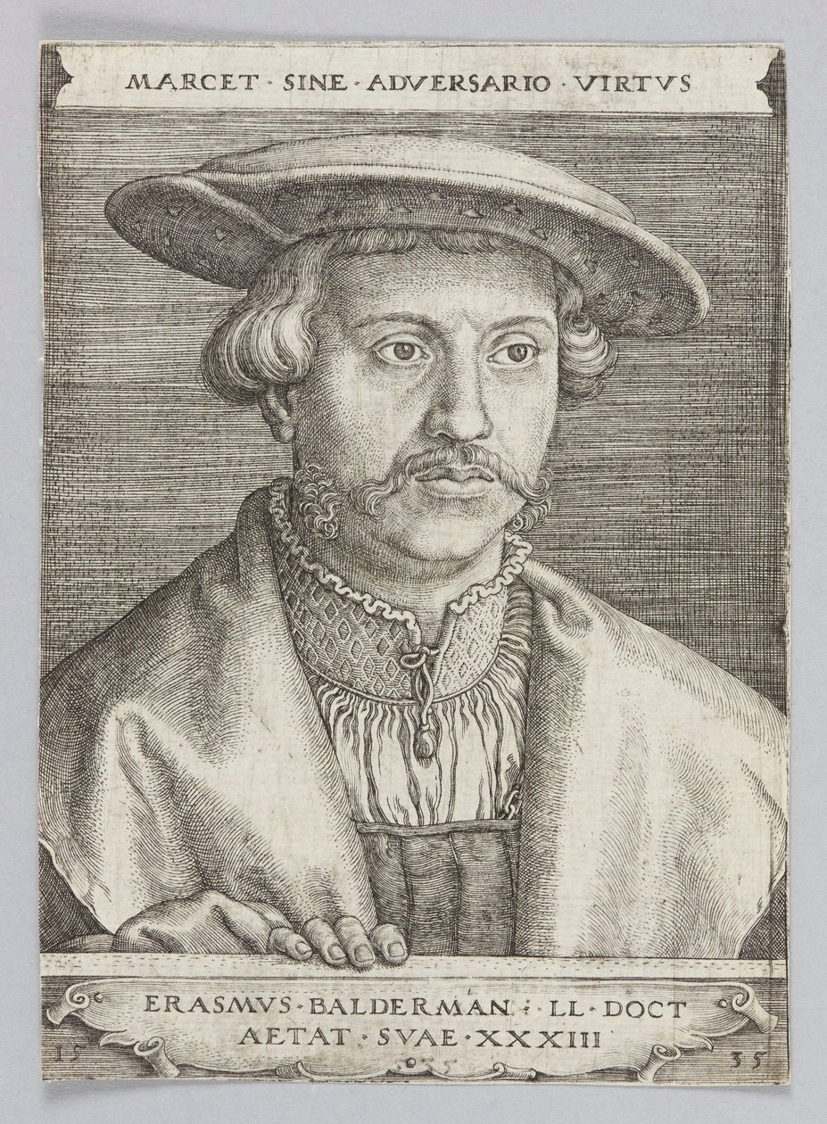Erazm Baldermann portréja alkotó: Barthel Beham