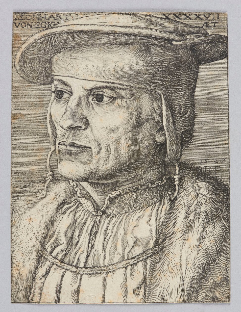 Leonard Van Eckh portréja alkotó: Barthel Beham
