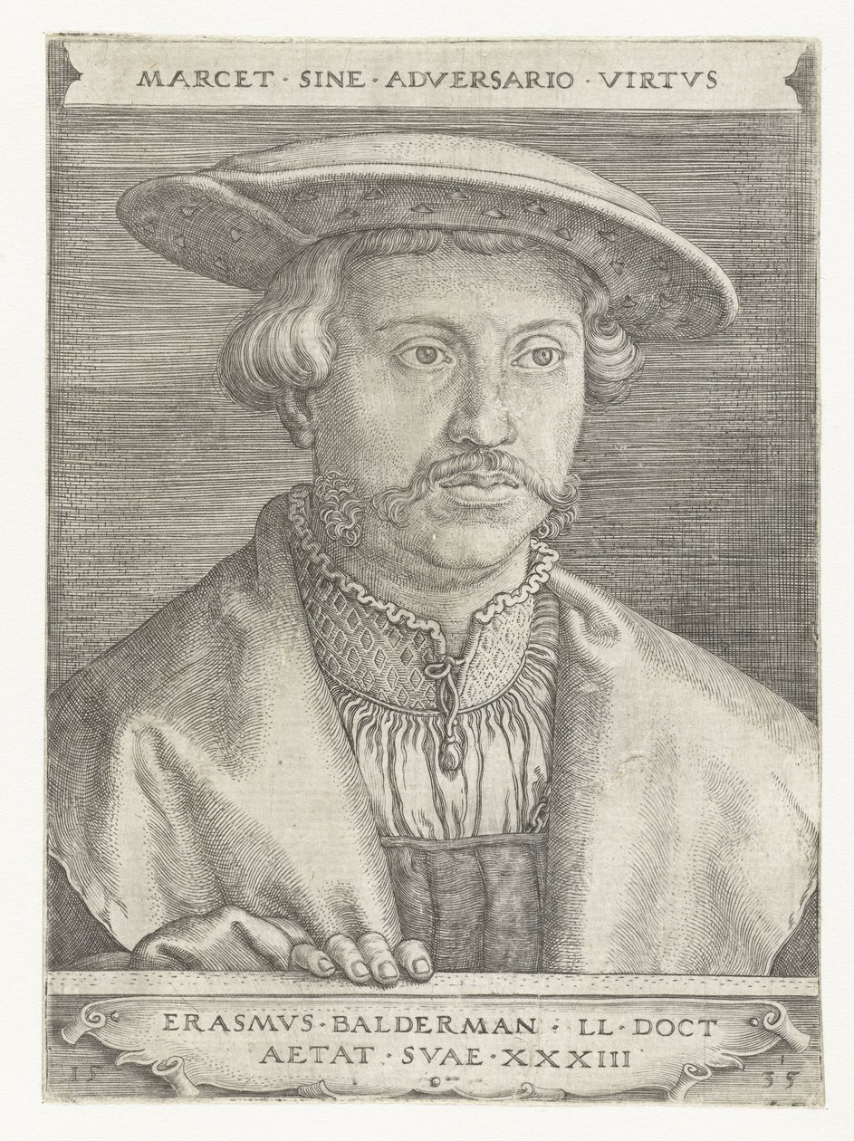 Erasmus Balderman portréja alkotó: Barthel Beham