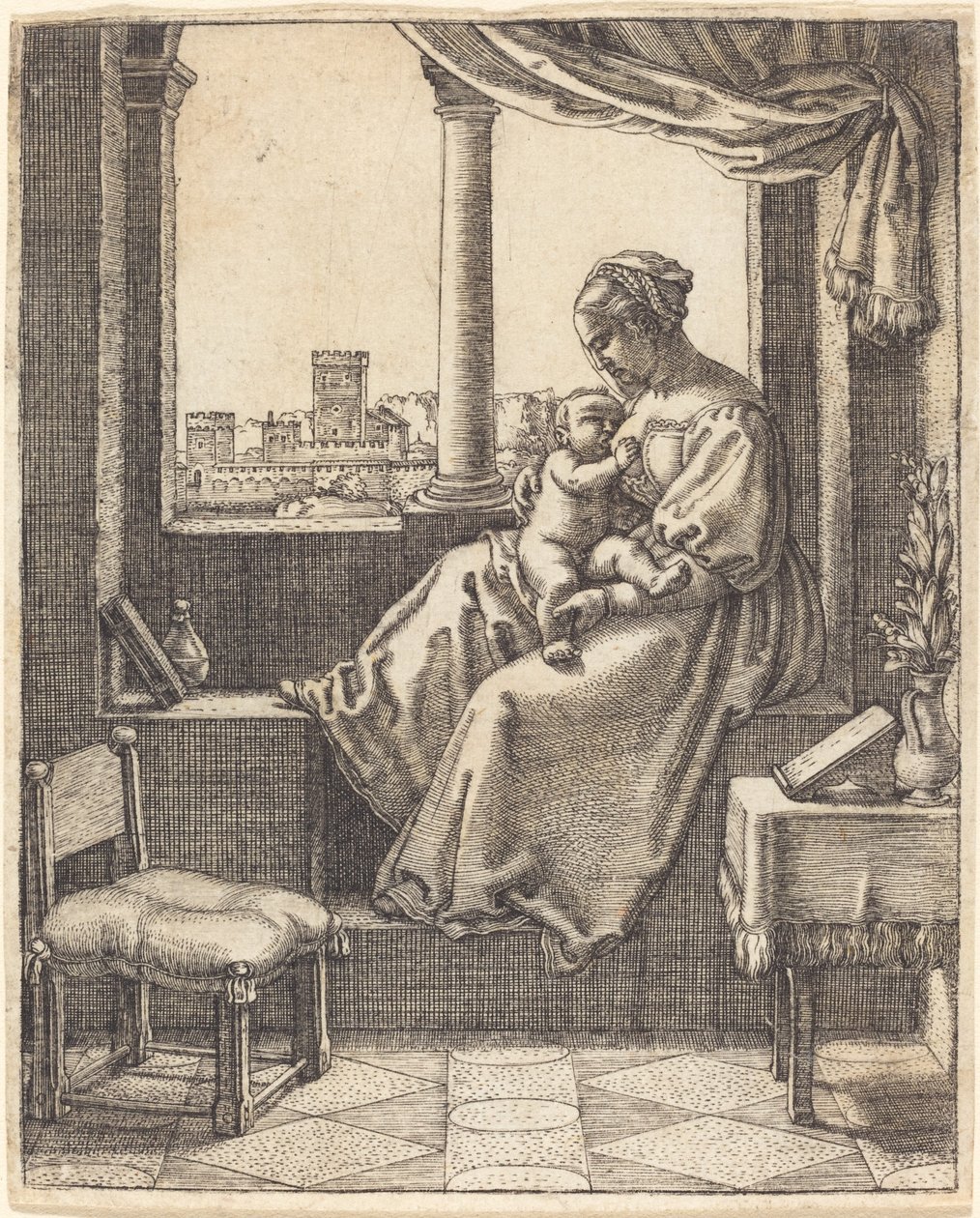 Szűz az ablakban alkotó: Barthel Beham