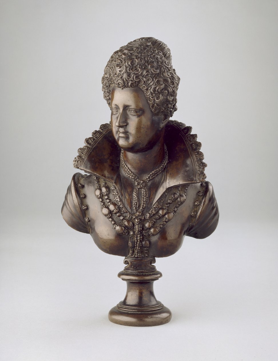 Marie de Médicis királyné, 1600 körül (bronz) alkotó: Barthelemy Prieur