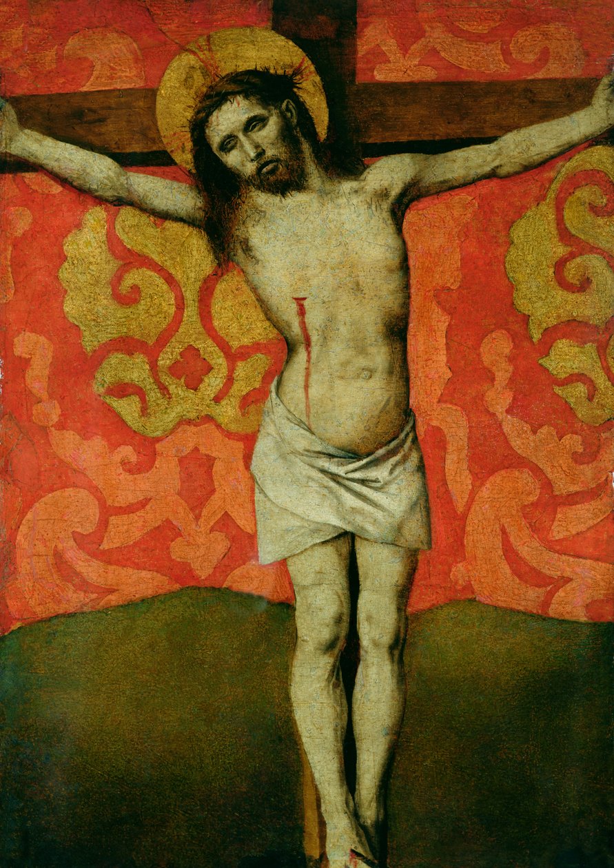 Krisztus a kereszten, 1445-50 körül alkotó: Barthelemy d