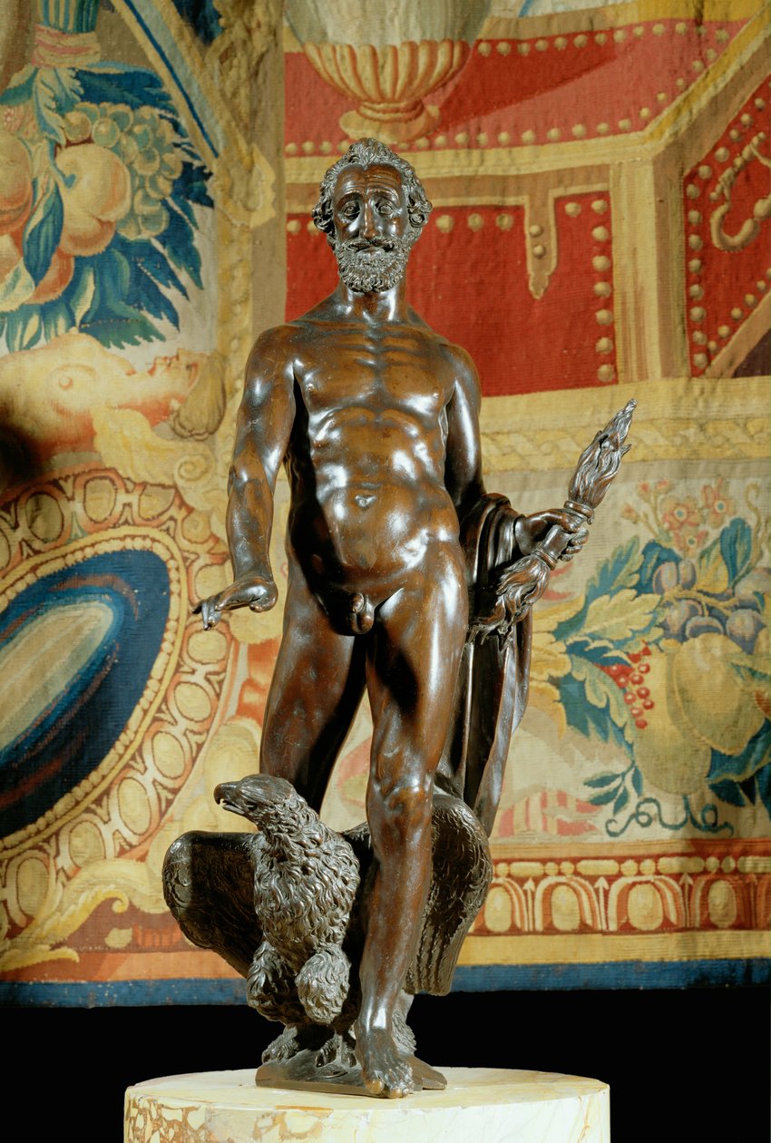 IV. Henrik francia király mint Jupiter, bronz 1600-1610 ... alkotó: Barthelemy Prieur