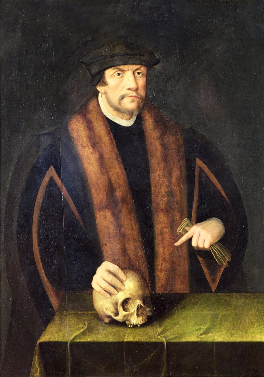Férfi portréja, 1550 körül alkotó: Bartholomaeus Bruyn