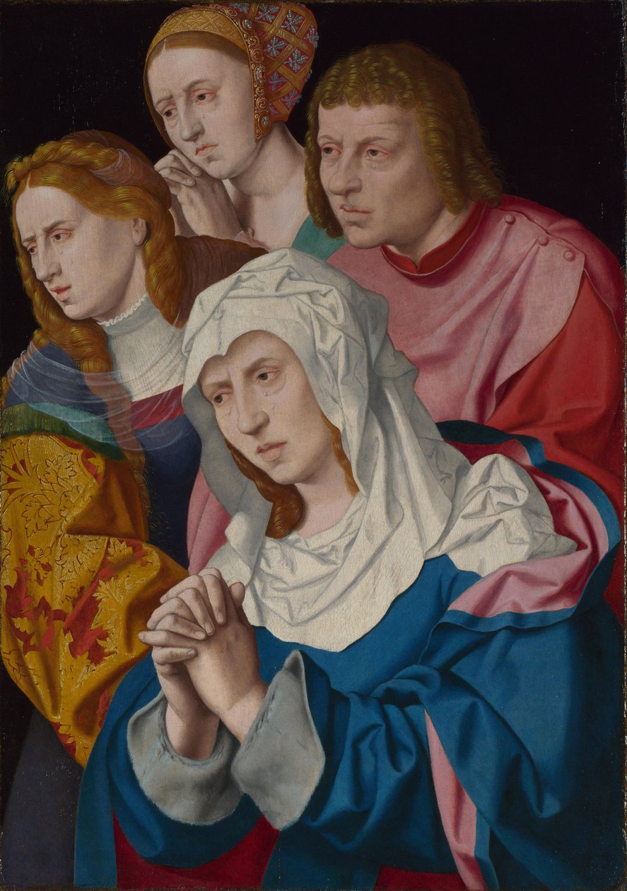 Szűz, Szent János, Szent Mária Magdolna és egy szent asszony, 1535 körül alkotó: Bartholomaeus Bruyn