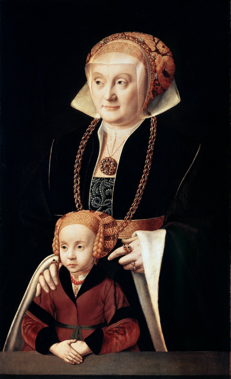 „Lánya lány portréja”, 1530-c1540. alkotó: Bartholomaeus Bruyn the Elder