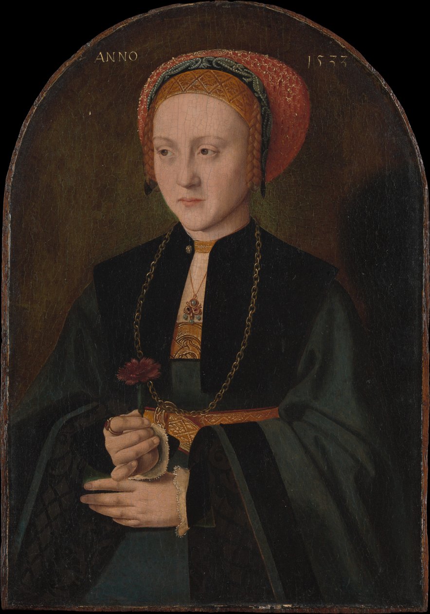 Női portré, 1533. alkotó: Bartholomaeus Bruyn the Elder