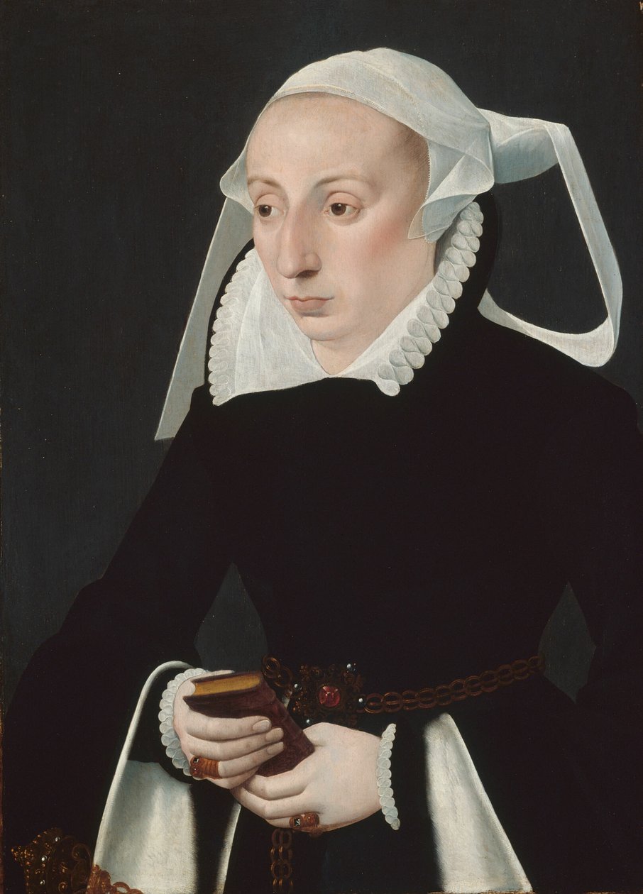 Egy nő portréja imakönyvvel alkotó: Bartholomaeus Bruyn the Younger