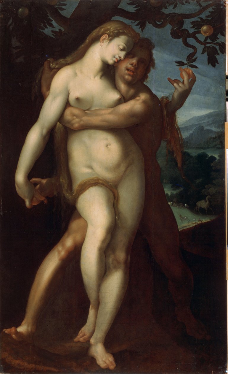 Ádám és Éva alkotó: Bartholomaeus Spranger