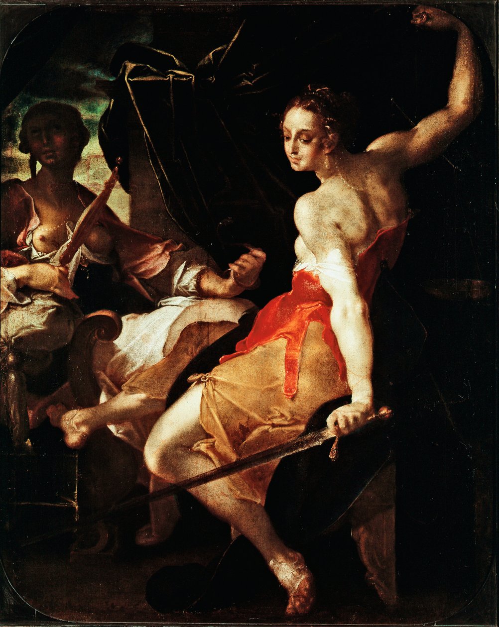 Az igazságosság és az óvatosság allegóriája Bartholomeus Spranger (1546-1611) festménye, 1599-1600 körül V. 131x106 cm Párizs, Musee du Louvre alkotó: Bartholomaeus Spranger